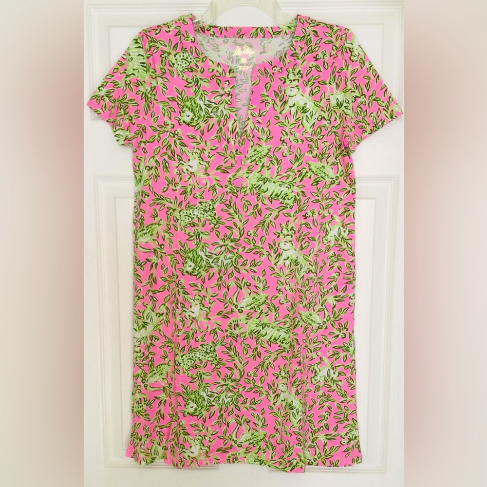 Lilly Pulitzer Dev Dress-Rousseau Pink Mane Character Energy - New in Package - Picture 6 of 10